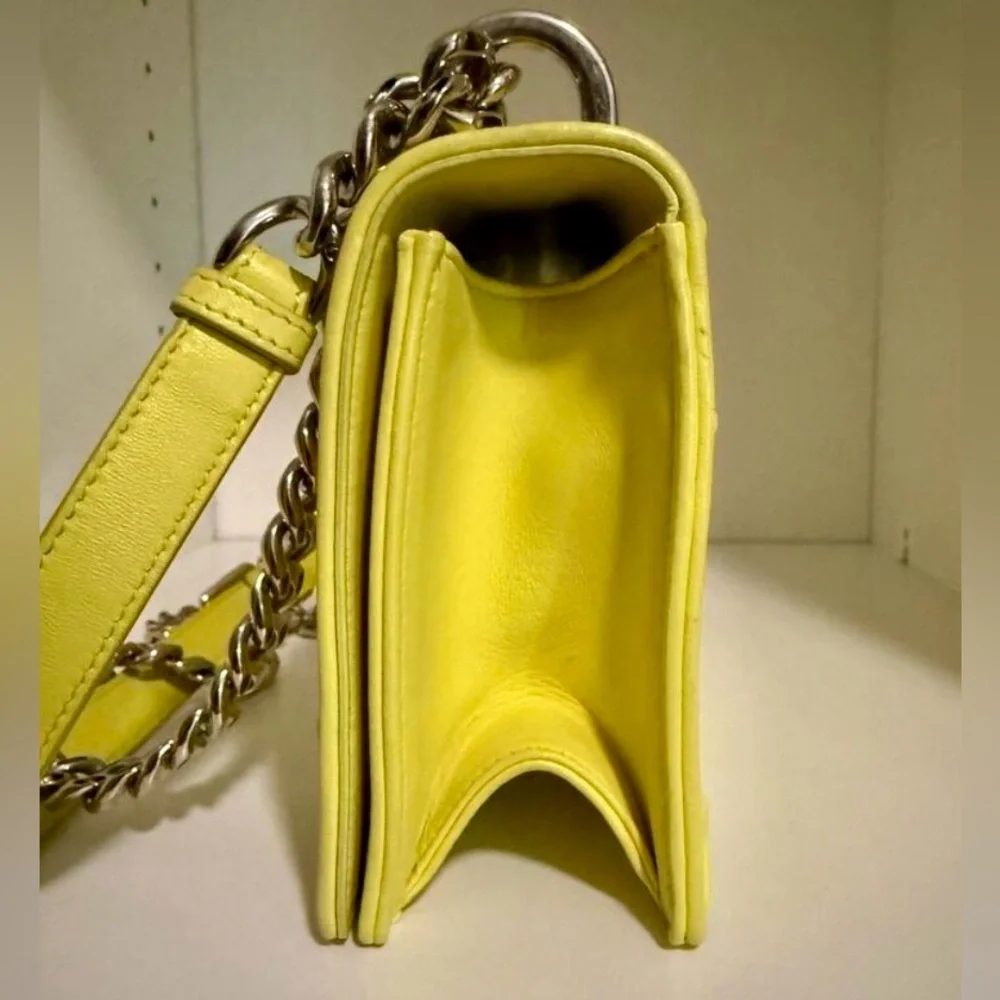 $3350 Dior Diorama Yellow Small Flap Crossbody Bag - Picture 8 of 15